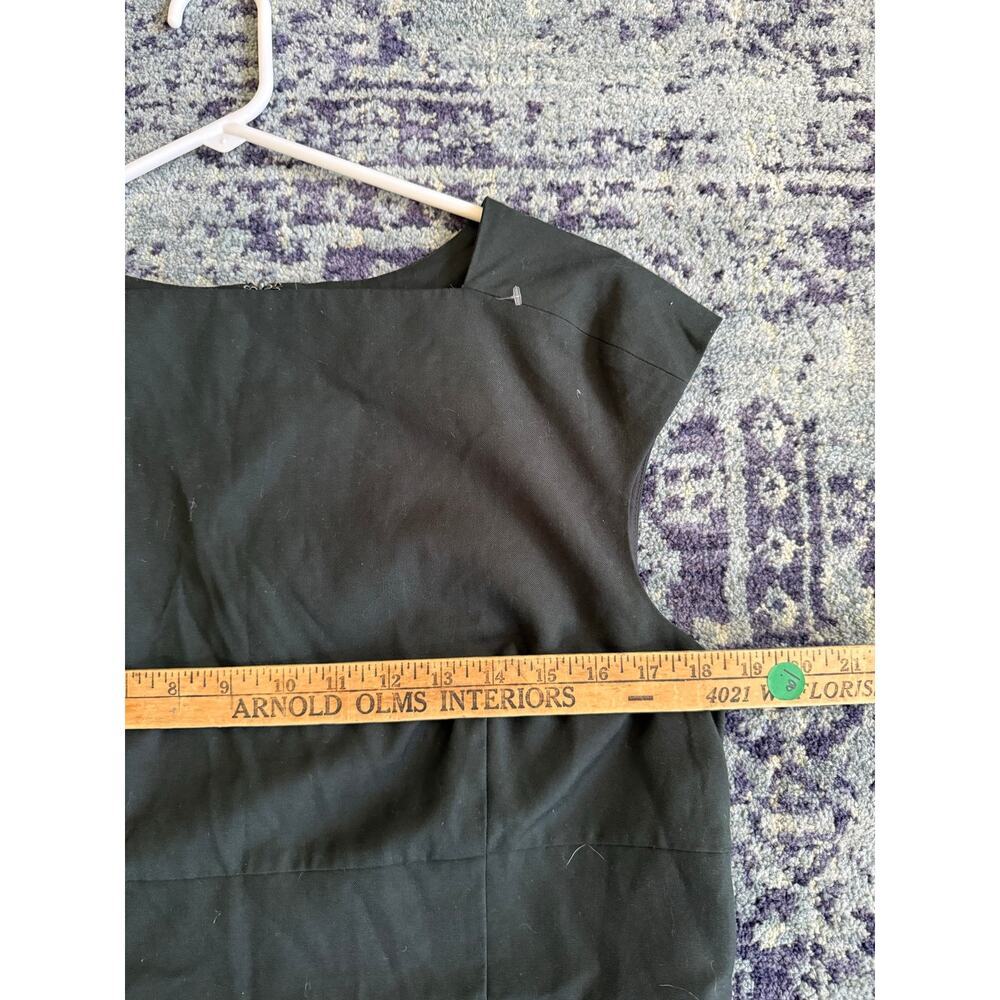 Ann Taylor Loft Square Neck Knee Length Dark Green NWOT Wool Blend Dress- Sz 14 - Picture 8 of 9